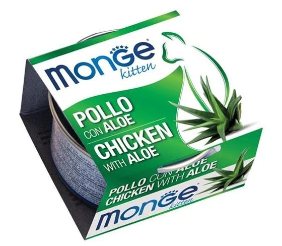 MONGE GATTO FRUITS LATTINA KITTEN POLLO & ALOE 80 GR