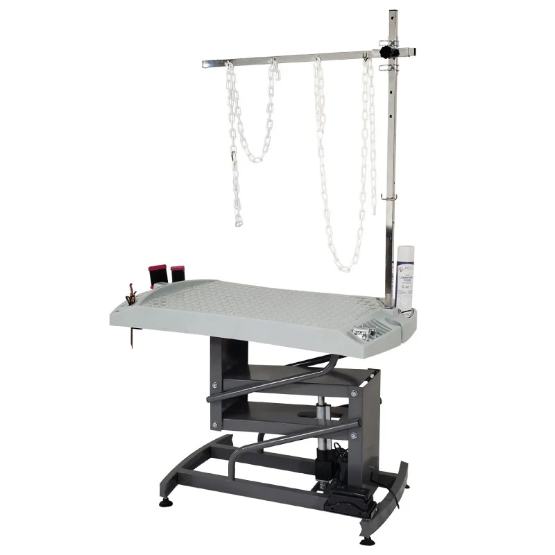 AGC CREATION TAVOLO DA TOELETTATURA "EVOLUTECH 100" REGOLABILE CON TELAIO ELETTRICO GRIGIO GRANITO