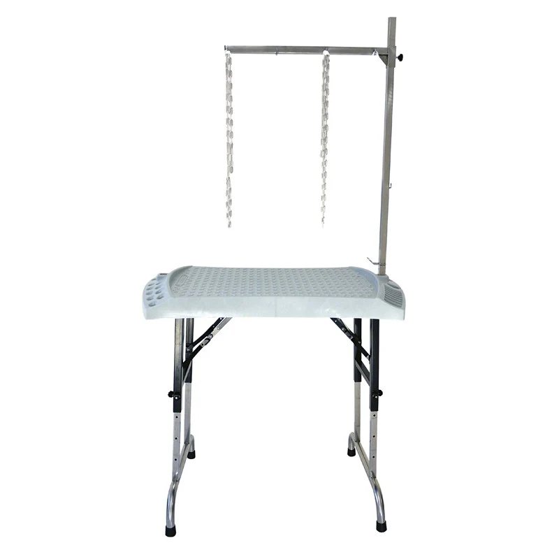 AGC CREATION TAVOLO DA TOELETTATURA "EVOLUTECH 100" REGOLABILE & PIEGHEVOLE 100x60 CM GRIGIO GRANITO