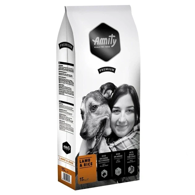 AMITY CANE PREMIUM ADULTO AGNELLO & RISO 15 KG