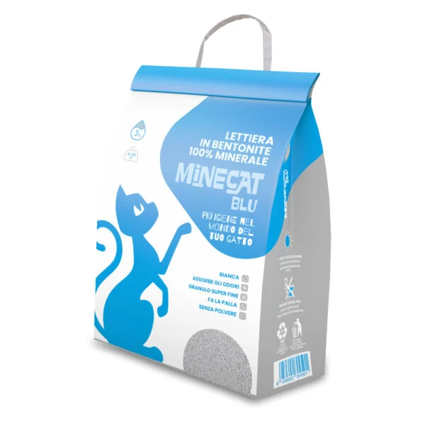 MineCat Gatto Lettiera Blu 5 L Neutra