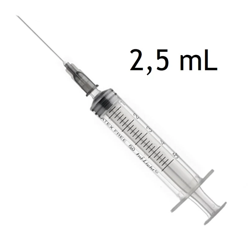 SIRINGA PIC STERILE CON AGO 2,5 ML 22Gx0.70x30 CF. (100 PZ)