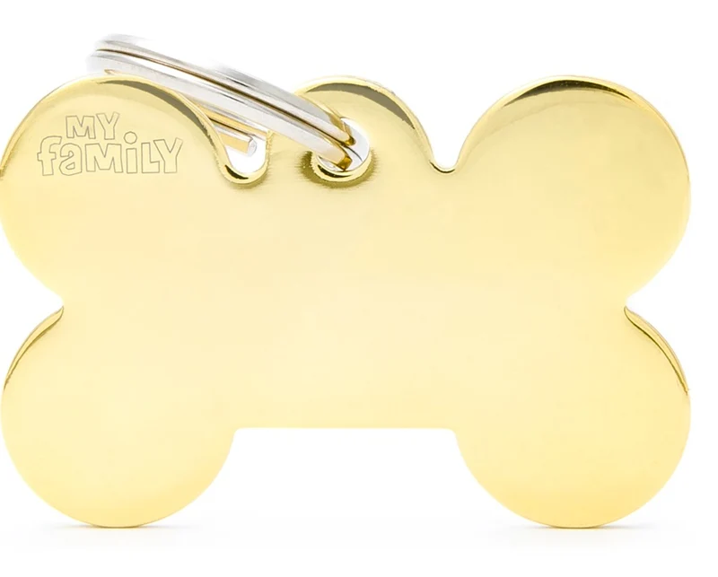 MY FAMILY MEDAGLIETTA BIG BONE GOLDEN BRASS