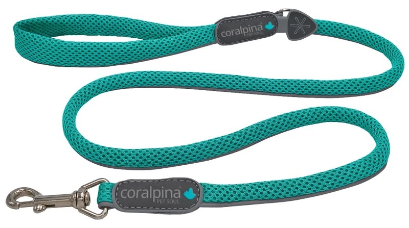 CORALPINA CANE GUINZAGLIO 5TORRI PER TG. "7-8" TURCHESE