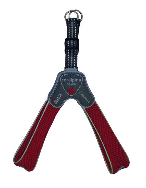 CORALPINA CANE PETTORINA 5TORRI TG. "8" 60-70 CM ROSSO VINO