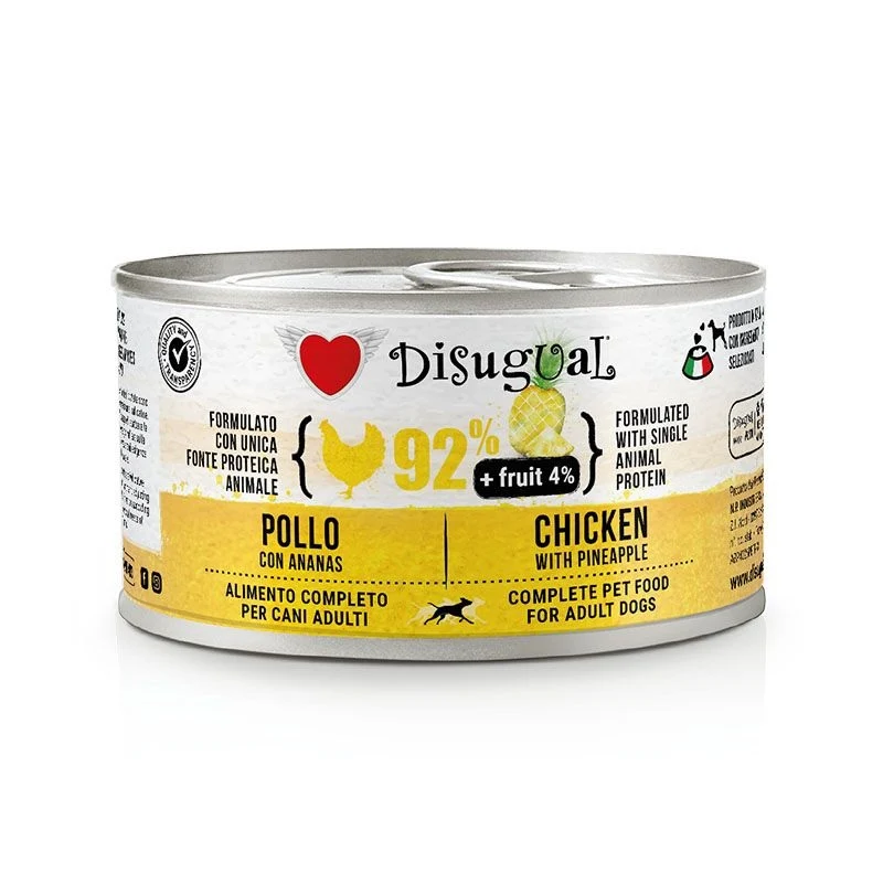 Disugual Cane Fruit Adulto Pollo & Ananas Lattina 150 g