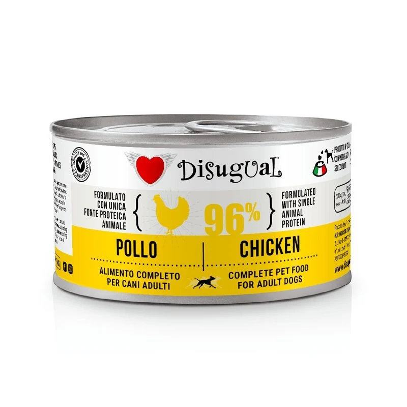 Disugual Cane Adulto Monoproteico Pollo Lattina 150 g