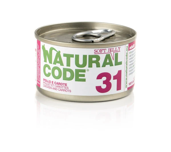 Natural Code Gatto Lattina (31) Adulto Pollo & Carote 85 g