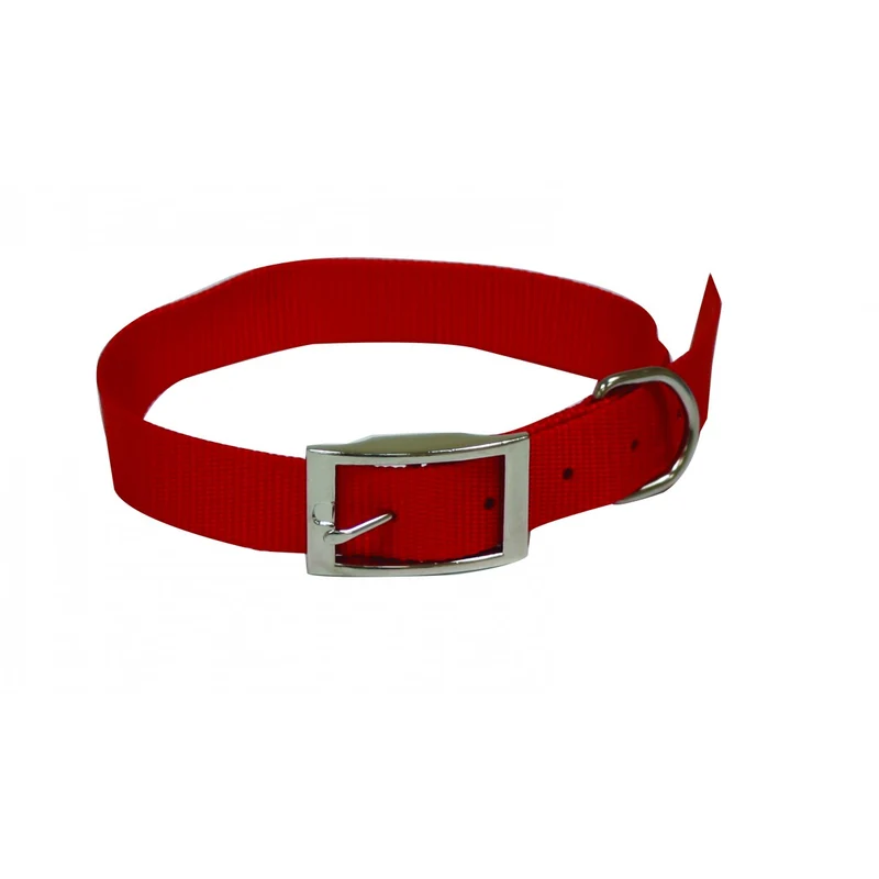 COLLARE NYLON 25x550 ROSSO