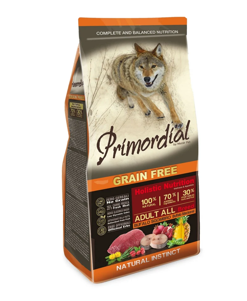 Primordial Cane Adulto All Breeds Bufalo & Sgombro 12 kg