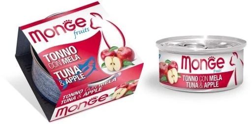 MONGE GATTO FRUITS LATTINA ADULTO TONNO & MELA 80 GR