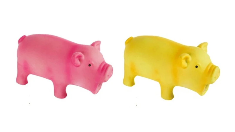M-PETS CANE GIOCO IN LATEX MAIALINO "REMY" 13,5x5,5x7,5 CM