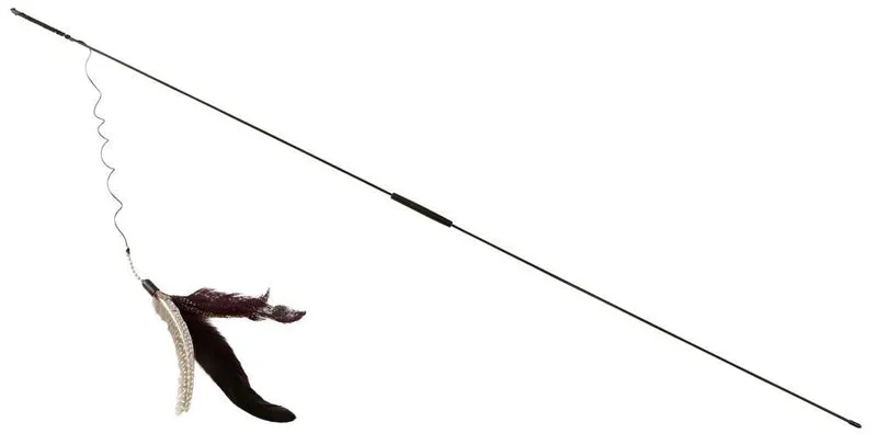 KERBL GATTO GIOCO CANNETTA CON PIUME 95 CM