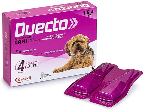 DUECTO CANE SPOT-ON CF. (4 PIPETTE) 1,5-4 KG