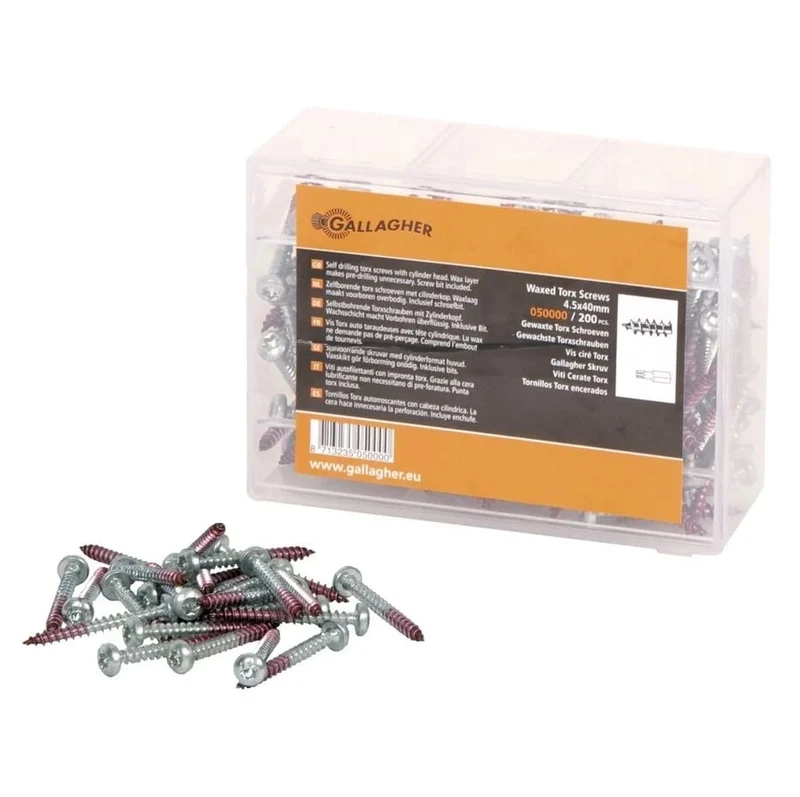 VITE PER ISOLATORE GALLAGHER 4.5X4 MM conf. 200 pz