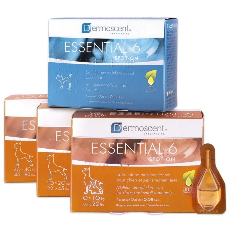 DERMOSCENT CANE ESSENTIAL 6 SPOT-ON 10-20 KG 1,2 ML CF. (4 PIPETTE)