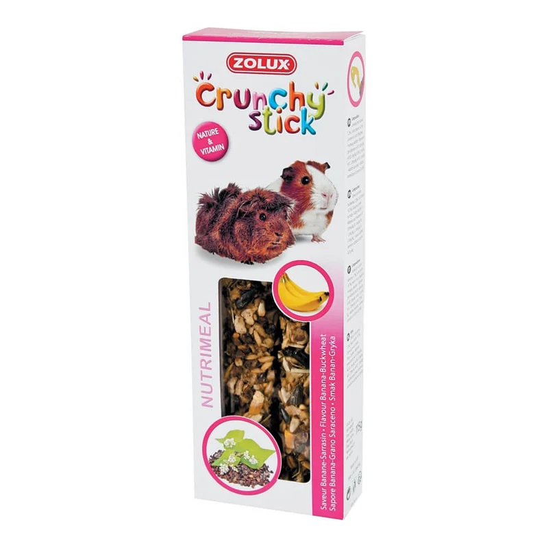 Snack per porcellini d'india Crunchy Stick banana e grano saraceno