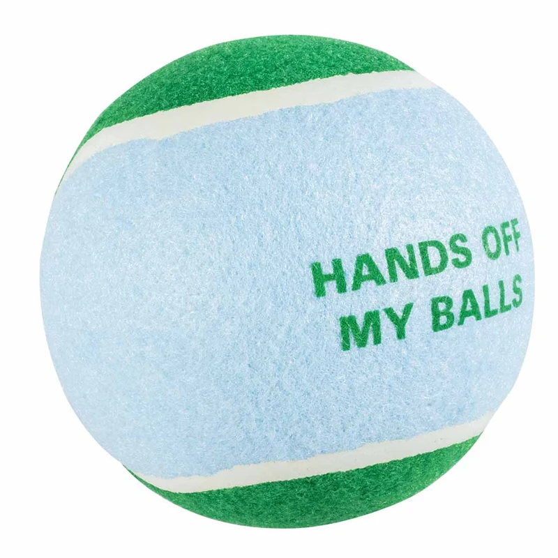 Ebi Coockoo Hands Off XL Tennis Ball - Dog Catch & Fetch Toy - Blue/12.7cm