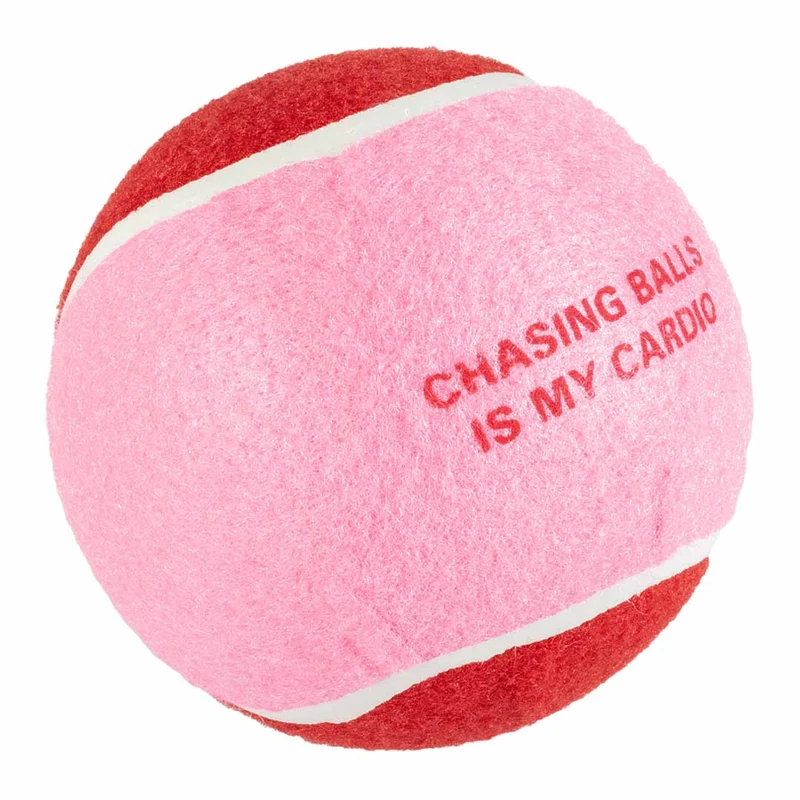 Ebi Coockoo Chase Me XL Tennis Ball - Dog Catch & Fetch Toy - Pink/12.7cm