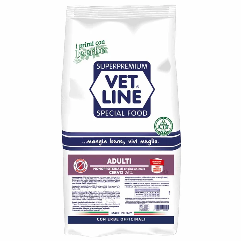 Alimento secco cane adulto Cervo Vet Line