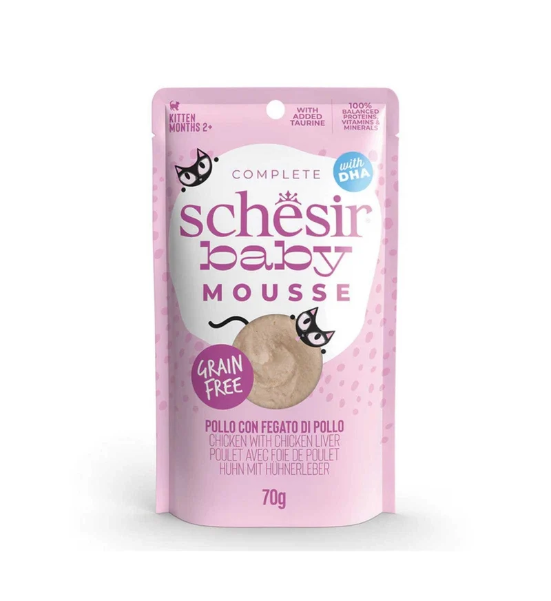 SCHESIR GATTO BABY MOUSSE POLLO DA 70 GR IN BUSTA