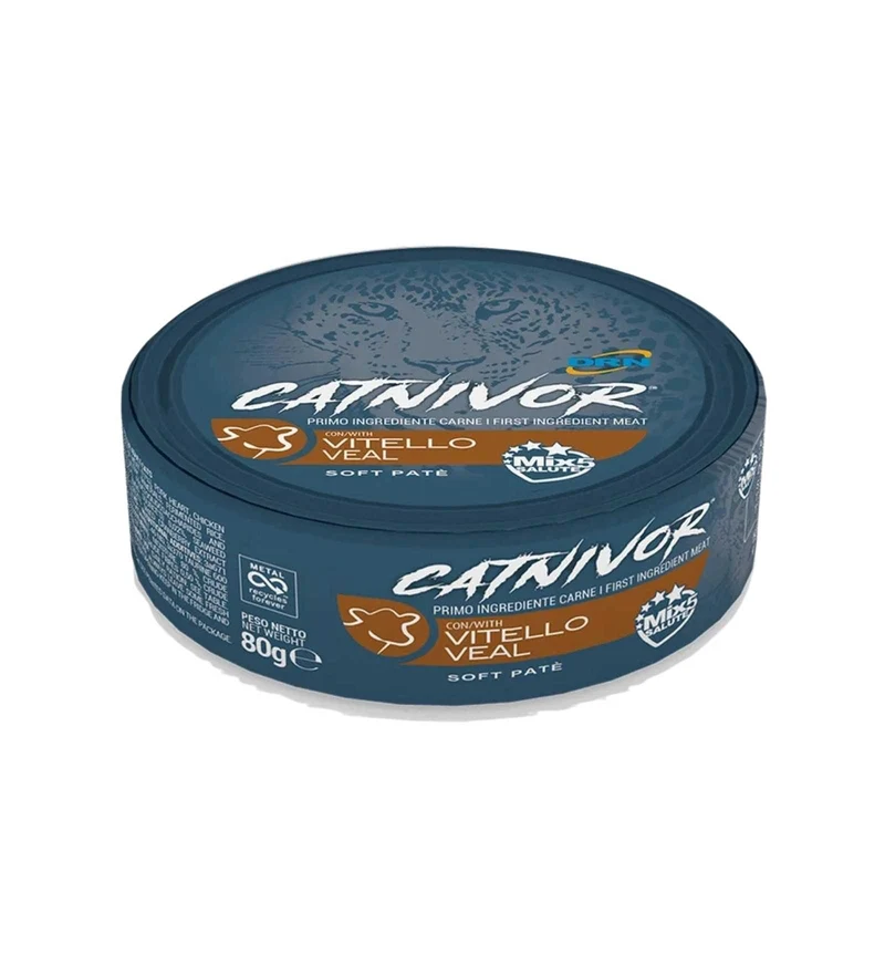 DRN GATTO CATNIVOR MORBIDO PATE' CON VITELLO DA 80 GR