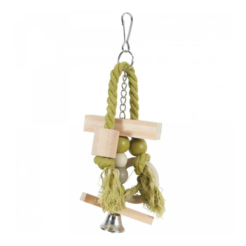 Gioco in legno e cotone per pappagalli e calopsitte Banjo Zolux 1pezzo