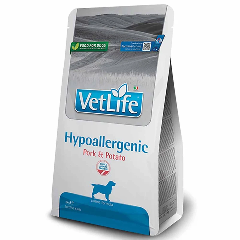 Alimento secco cane Farmina Vet Life Hypoallergenic maiale patate 12 kg