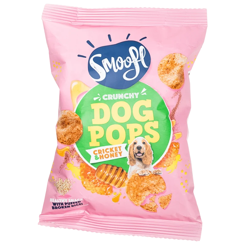 Smoofl Crunchy Cricket & Honey Pops Dog Treats - 24G