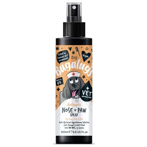 Bugalugs Antiseptic Paw & Nose Spray for Pets 200ML
