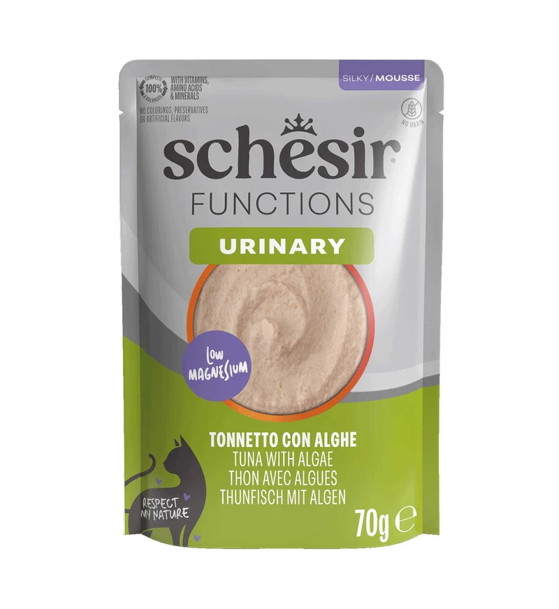 SCHESIR GATTO FUNCTIONS URINARY MOUSSE TONNETTO CON ALGHE DA 70 GR IN BUSTA