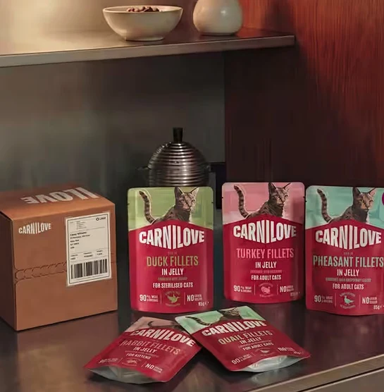 Carnilove Umido Gatto Kitten Filetti in Jelly Coniglio e Calendula