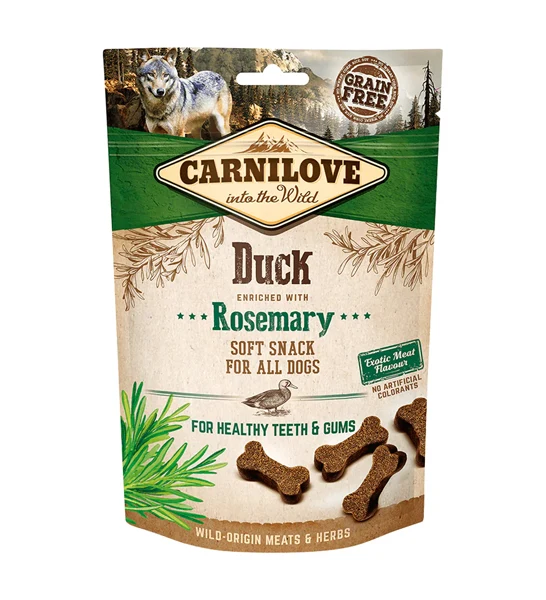 Carnilove Duck Enriched with Rosemary Soft Snack for Dogs 200G