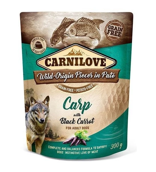Carnilove Carp with Black Carrot Adult Wet Dog Food 300G