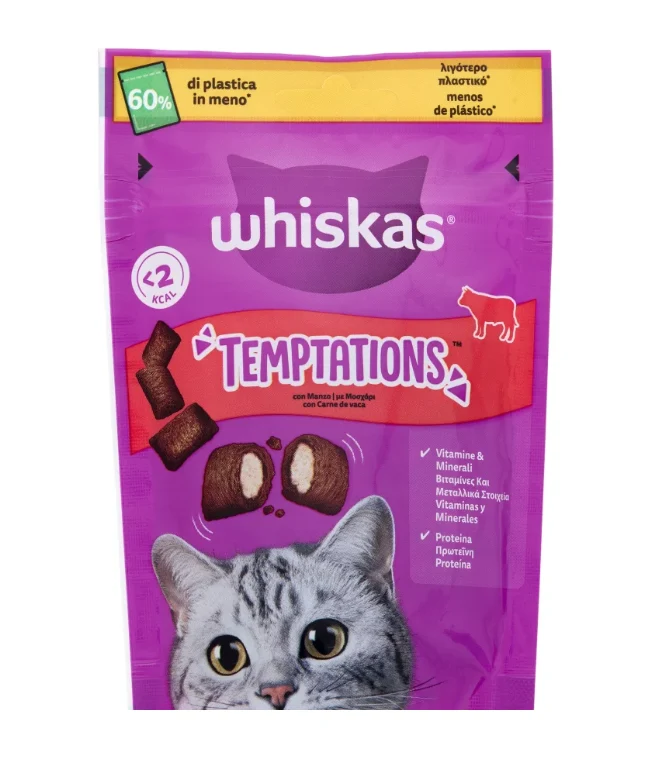 Whiskas temptations 60gr