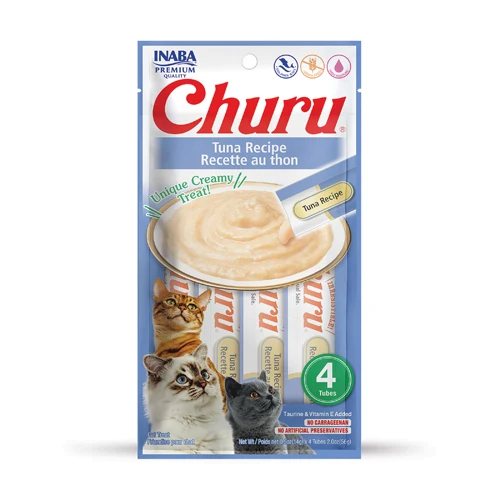 Churu Snack Gatto Morbido in Crema per Gatti Adulti Inaba 4x14 g