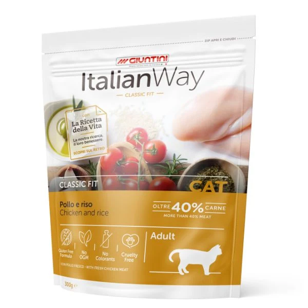 ItalianWay Crocchette Gatto Adulto con Carni Bianche e Riso Gluten Free