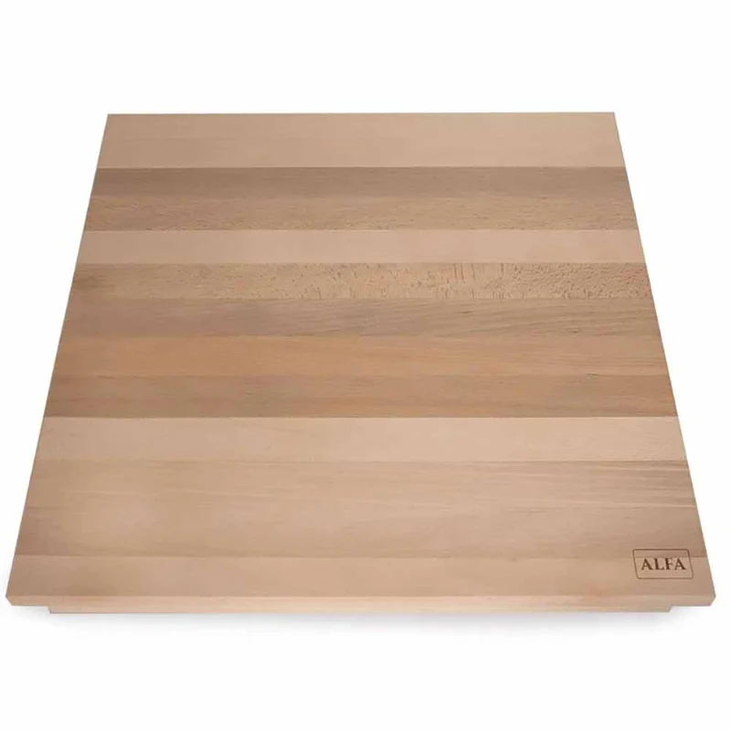 Spianatoia in legno Alfa 50x50 cm in faggio con battuta anteriore
