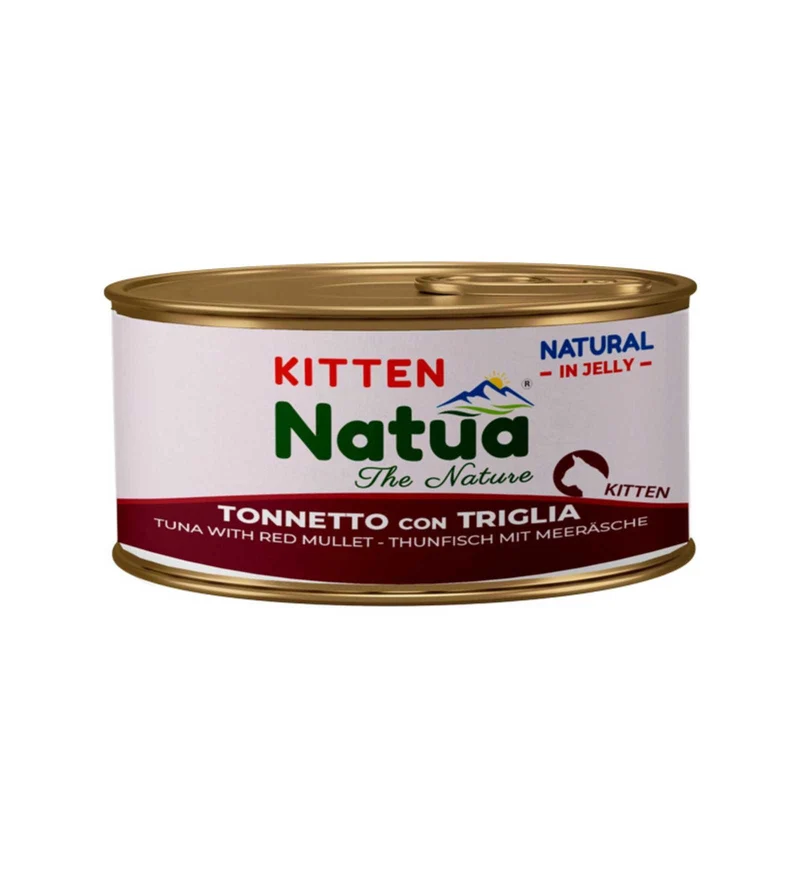 NATUA NATURAL GATTO KITTEN JELLY TONNO CON TRIGLIA DA 85 GR IN LATTINA