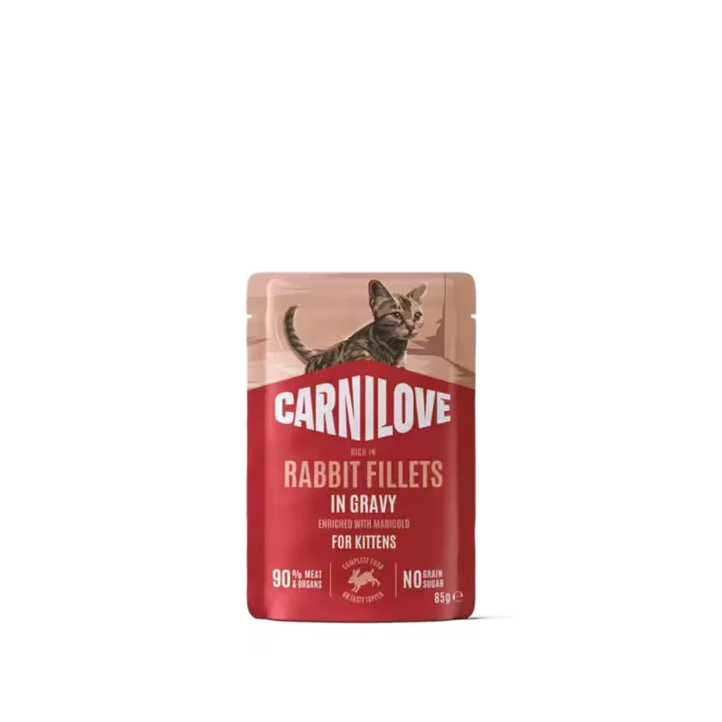 Carnilove Umido Gatto Kitten Filetti Coniglio e Calendula