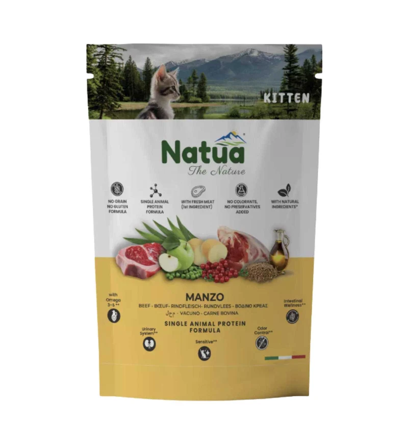 NATUA GATTO PRO KITTEN MANZO