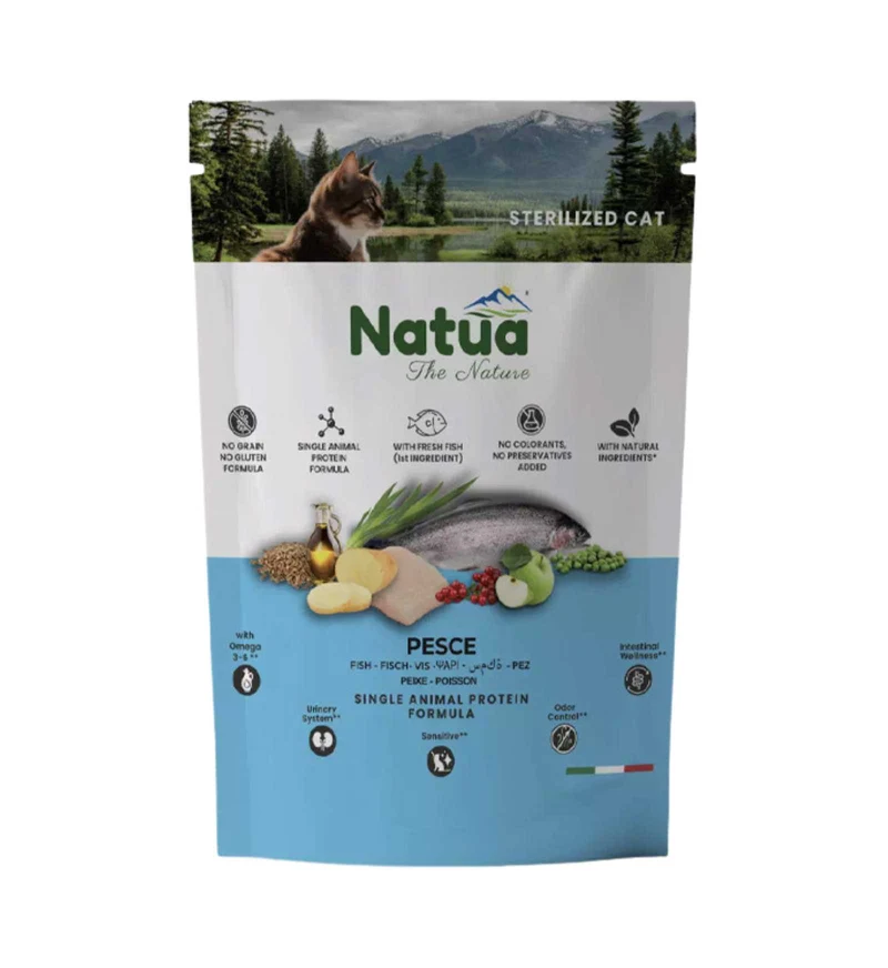 NATUA GATTO ADULT STERILIZZATO PESCE