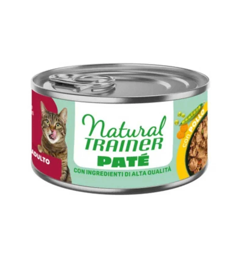 TRAINER GATTO NATURAL ADULT PATE' POLLO IN LATTINA DA 85 GR