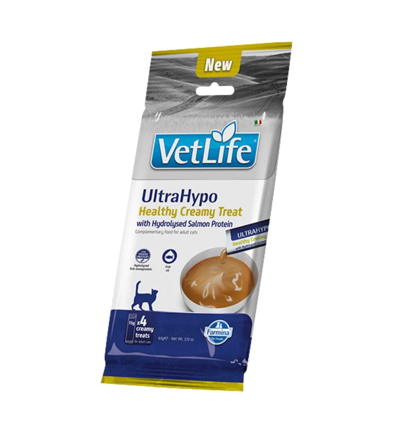 FARMINA VET LIFE SNACK GATTO ULTRAHYPO SALMONE IDROLIZZATO DA 60 GR