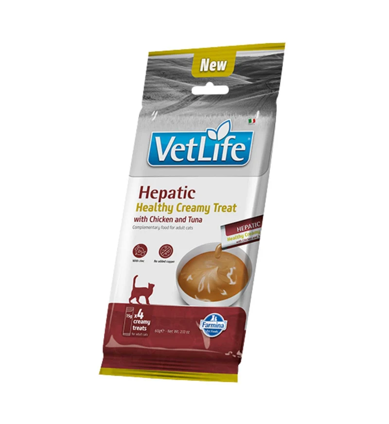 FARMINA VET LIFE SNACK GATTO HEPATIC POLLO E TONNO DA 60 GR