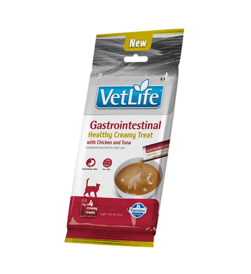FARMINA VET LIFE SNACK GATTO GASTROINTESTINAL POLLO E TONNO DA 60 GR