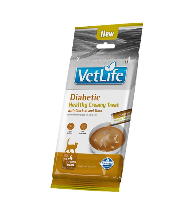 FARMINA VET LIFE SNACK GATTO DIABETIC POLLO E TONNO DA 60 GR