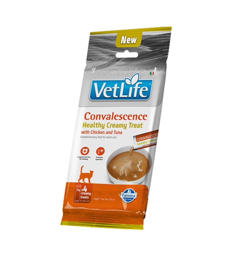 FARMINA VET LIFE SNACK GATTO CONVALESCENCE POLLO E TONNO DA 60 GR