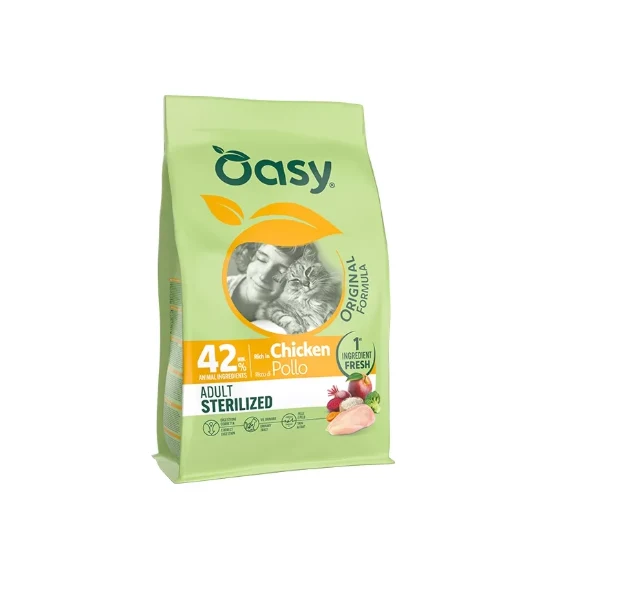 Oasy Dry Cat original crocchette per gatti steriulizzati 1,5kg