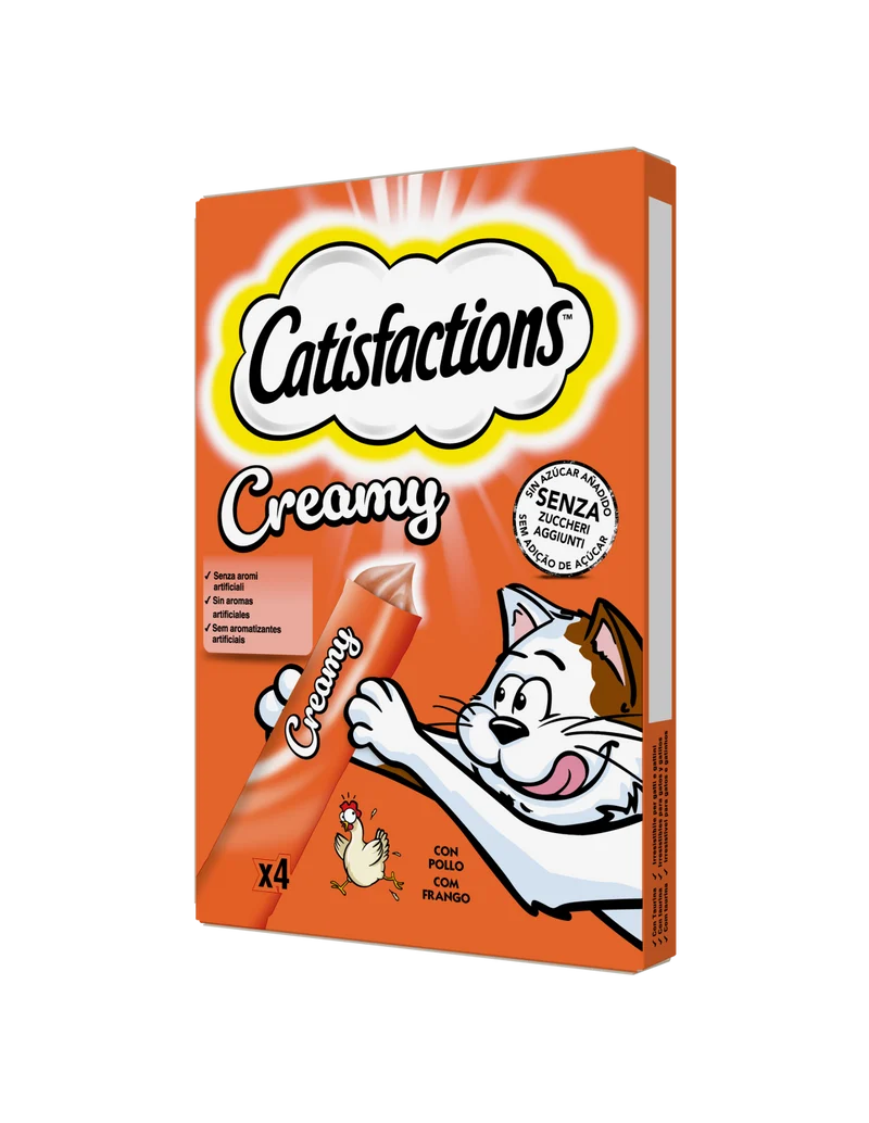 Catisfactions Creamy snack cremoso per gatti 4x10gr